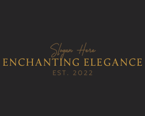 Elegant Gold Business logo design