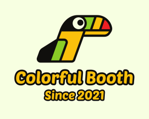 Hip Colorful Toucan logo design