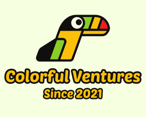 Hip Colorful Toucan logo design