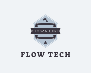 Plumber Pipeline Faucet logo design