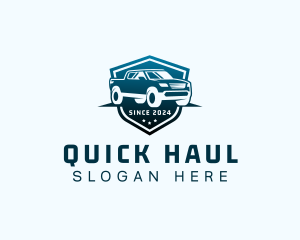 Pickup Hauling Car logo