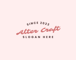 Craft Business Wordmark logo design