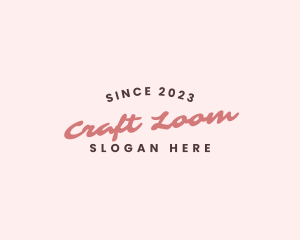 Craft Business Wordmark logo design