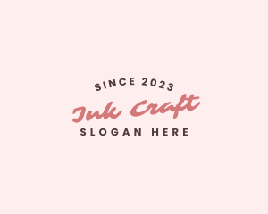 Craft Business Wordmark logo design