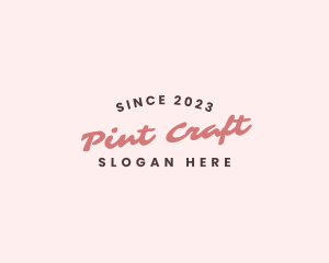 Craft Business Wordmark logo design