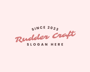 Craft Business Wordmark logo design