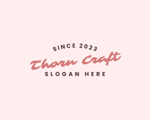 Craft Business Wordmark logo design