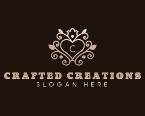 Floral Heart Garden logo design