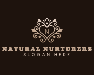 Floral Heart Garden logo design