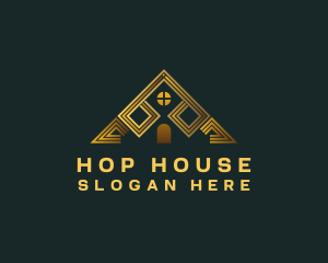 Gold Triangle House logo design