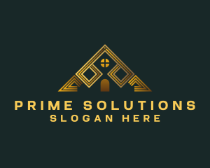 Gold Triangle House logo design