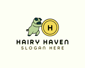 Savings Piggy Coin logo design