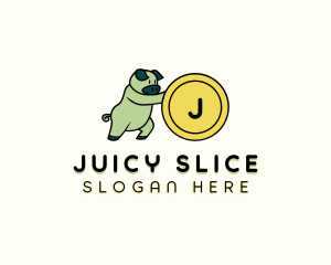 Savings Piggy Coin logo design