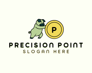 Savings Piggy Coin logo design