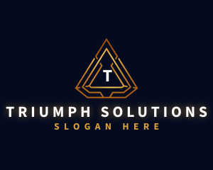 Pyramid Triangle Firm logo design