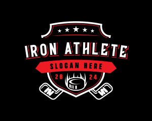 Hockey Varsity Athlete logo design