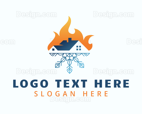 Hot Cold Temperature Logo