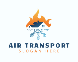 Hot Cold Temperature logo design