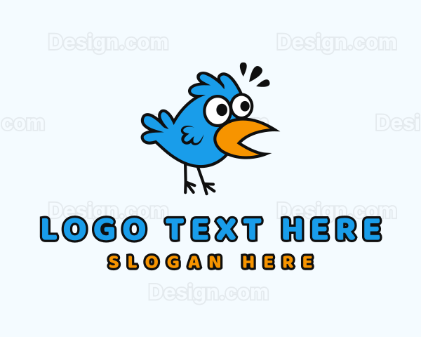Bird Cartoon Character Logo