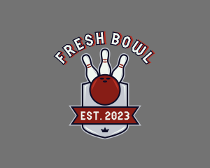 Tournament Sports Bowling logo design