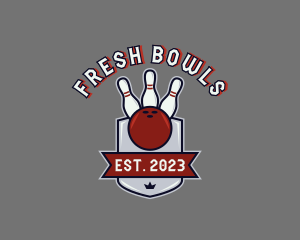 Tournament Sports Bowling logo design