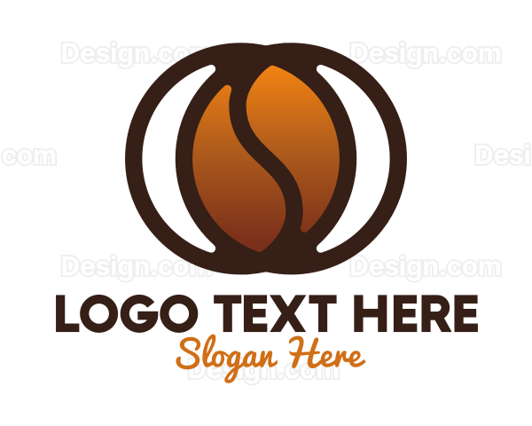 Modern Coffee Bean Logo