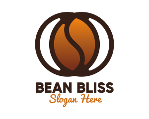 Modern Coffee Bean logo design