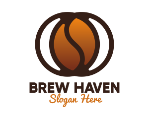 Modern Coffee Bean logo design