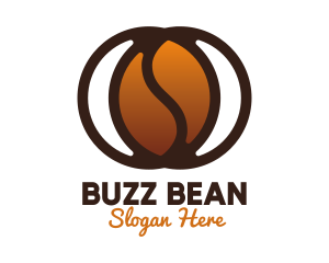 Modern Coffee Bean logo design