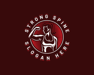 Strong Woman Fitness logo design