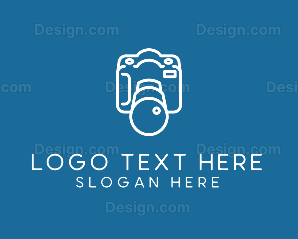 Minimalist DSLR Camera Logo