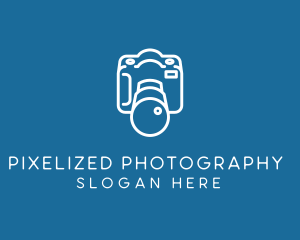 Minimalist DSLR Camera logo design