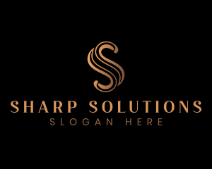 Elegant Luxury Letter S logo design