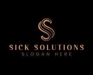 Elegant Luxury Letter S logo design