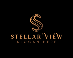 Elegant Luxury Letter S logo design