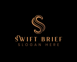 Elegant Luxury Letter S logo design