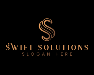 Elegant Luxury Letter S logo design