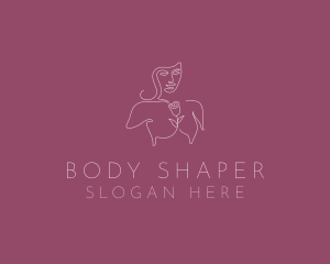 Female Rose Body logo design