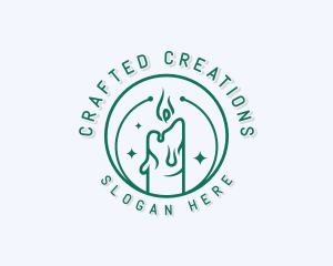 Scented Candle Artisanal  logo design