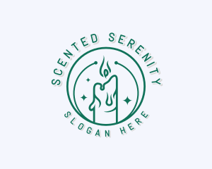 Scented Candle Artisanal  logo design