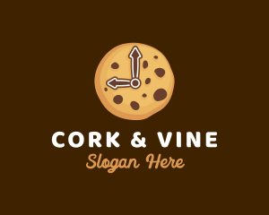 Cookie Biscuit Clock logo design