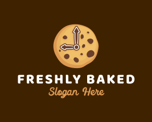 Cookie Biscuit Clock logo design