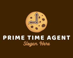 Cookie Biscuit Clock logo design