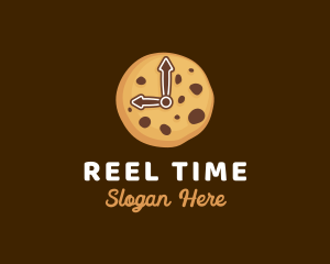 Cookie Biscuit Clock logo design