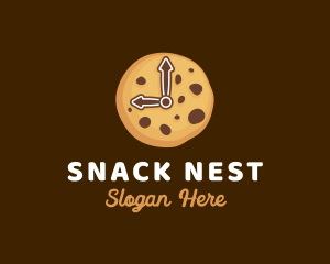 Cookie Biscuit Clock logo design