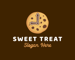 Cookie Biscuit Clock logo design