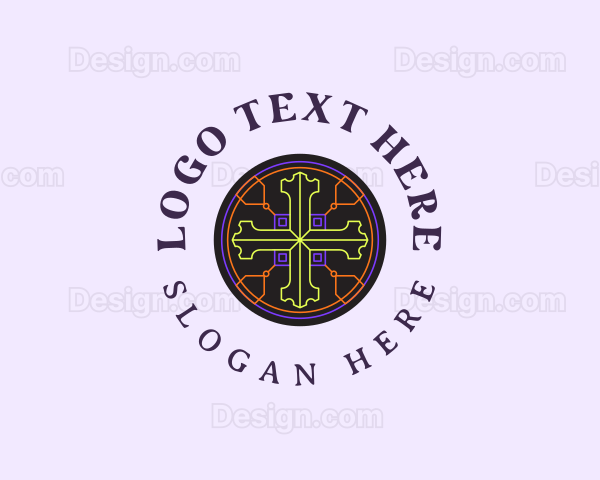 Sacred  Christian Cross Logo