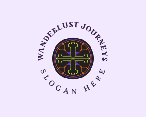 Sacred  Christian Cross Logo
