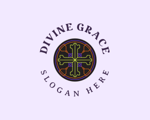 Sacred  Christian Cross logo