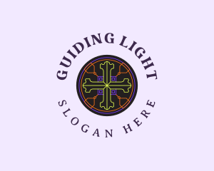 Sacred  Christian Cross logo design